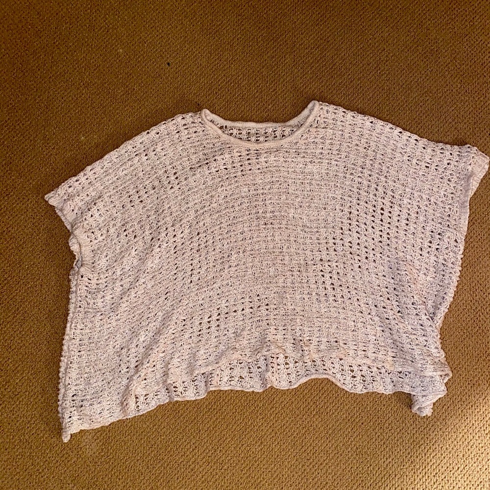Off White Slouchy Sweater Shawl